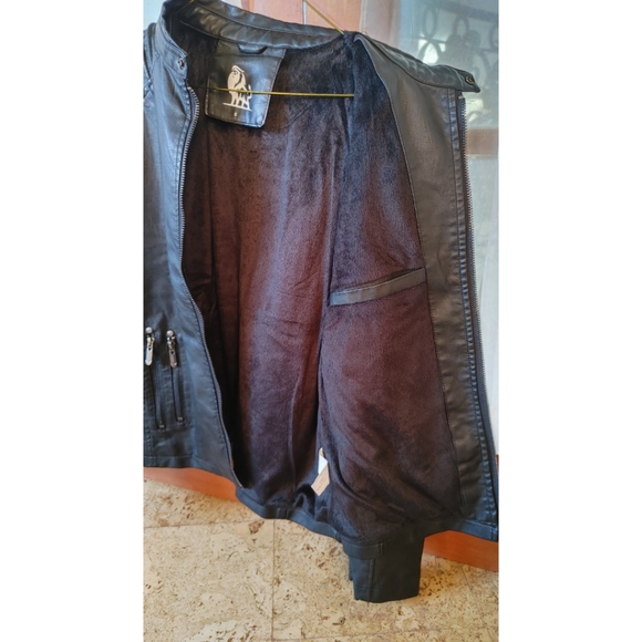 David Outerwear Kingdom Black Leather Jacket - Picture 6 of 8